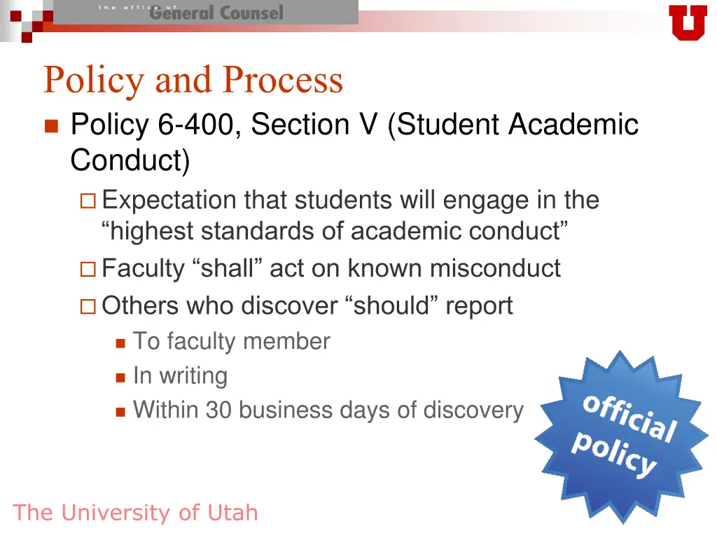 policy and process policy 6 400 section v student
