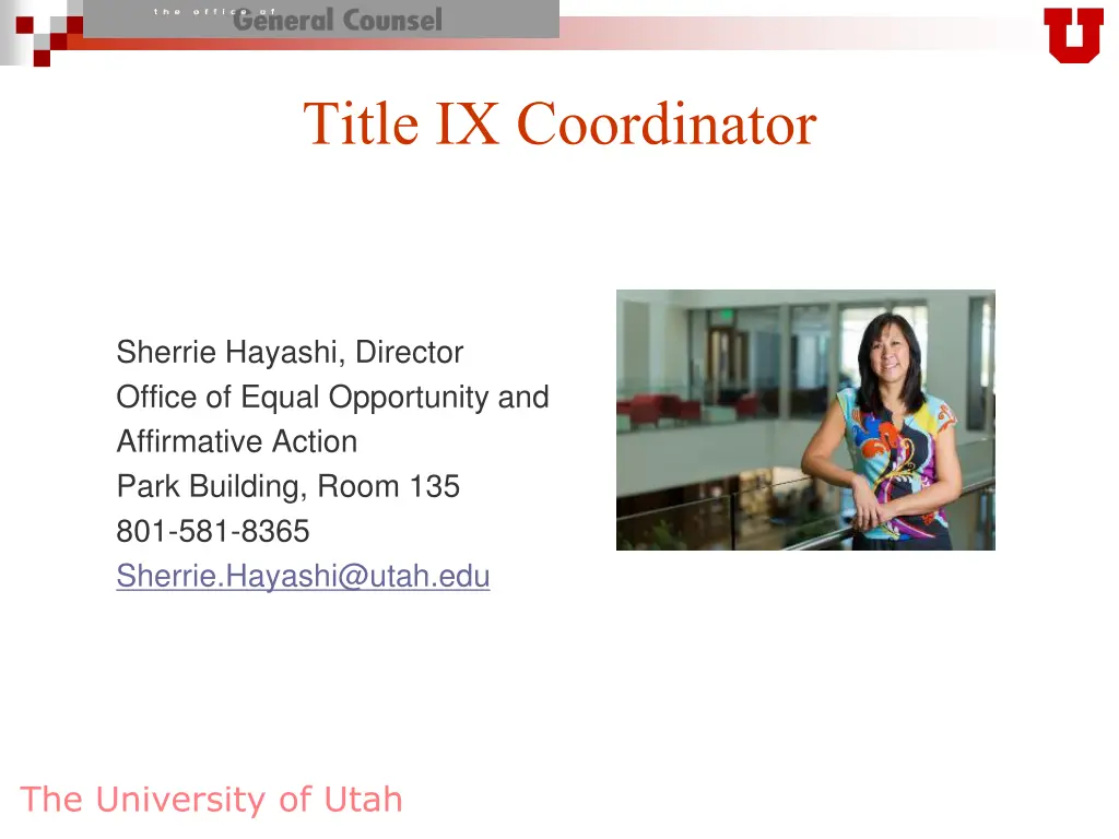 title ix coordinator