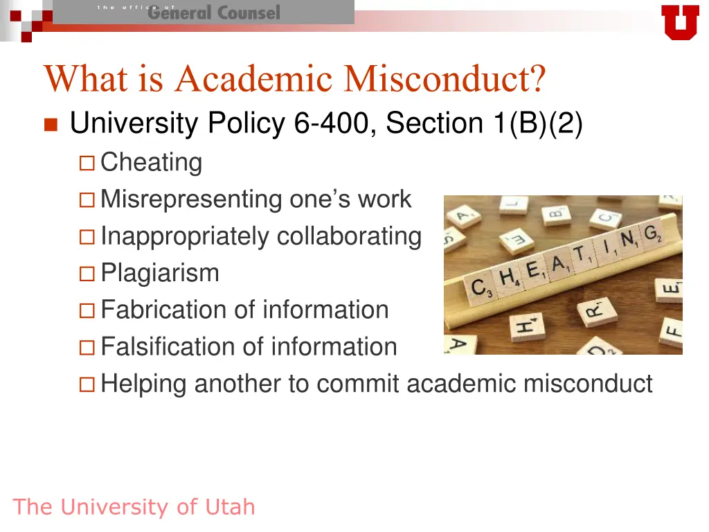 what is academic misconduct university policy