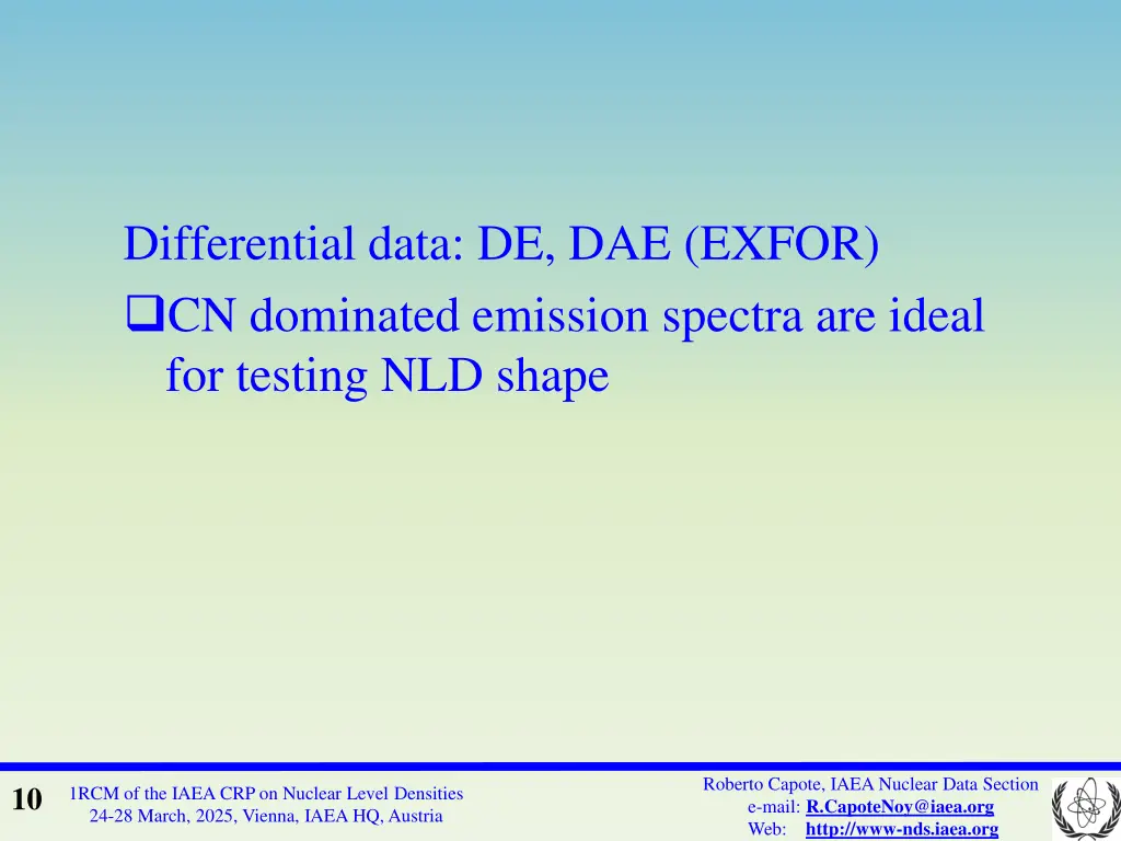 differential data de dae exfor cn dominated