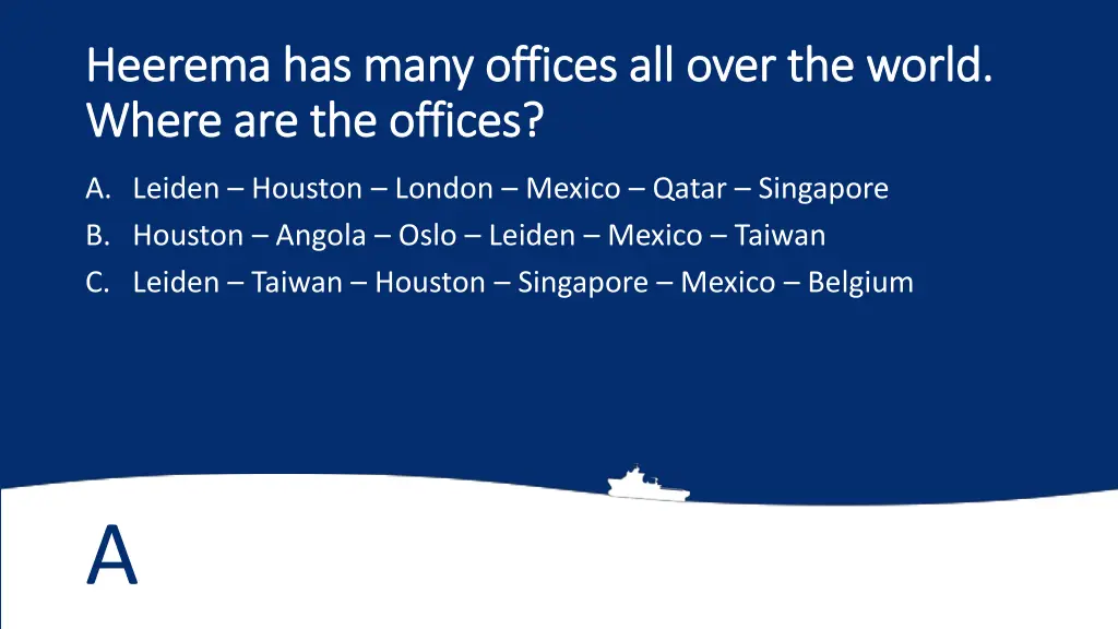 heerema has many offices all over the world