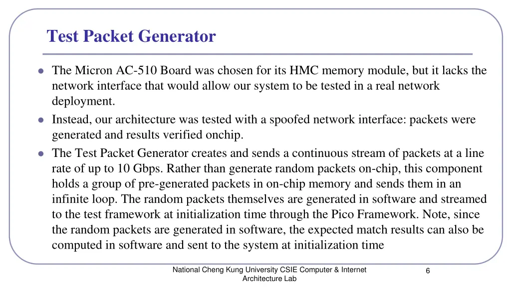 test packet generator