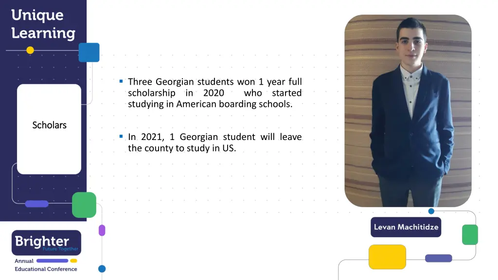 three georgian students won 1 year full