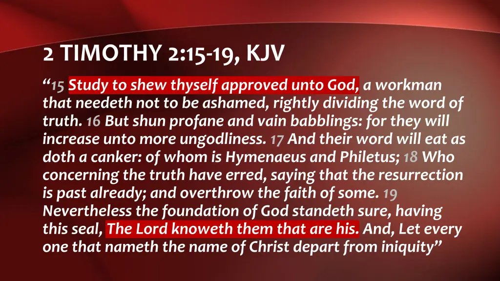 2 timothy 2 15 19 kjv 1