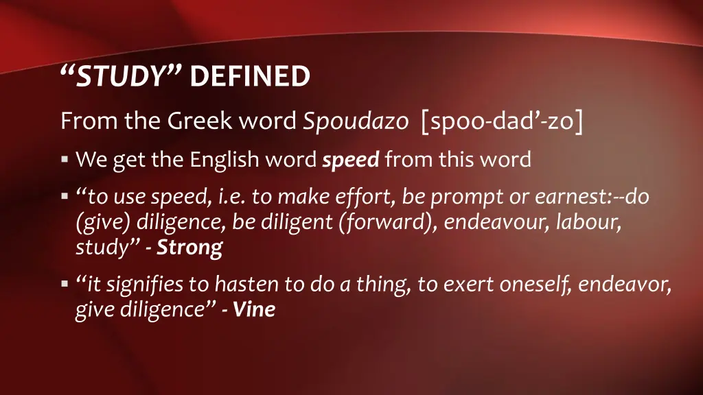 study defined