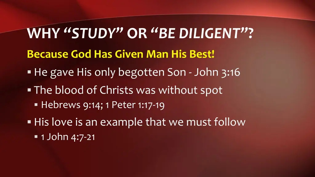 why study or be diligent 3