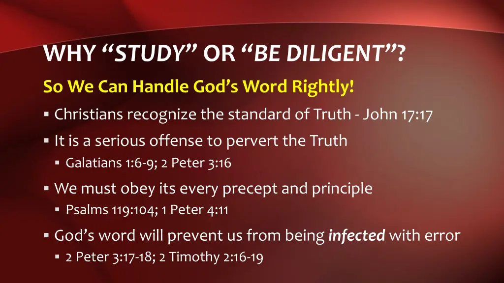 why study or be diligent 4