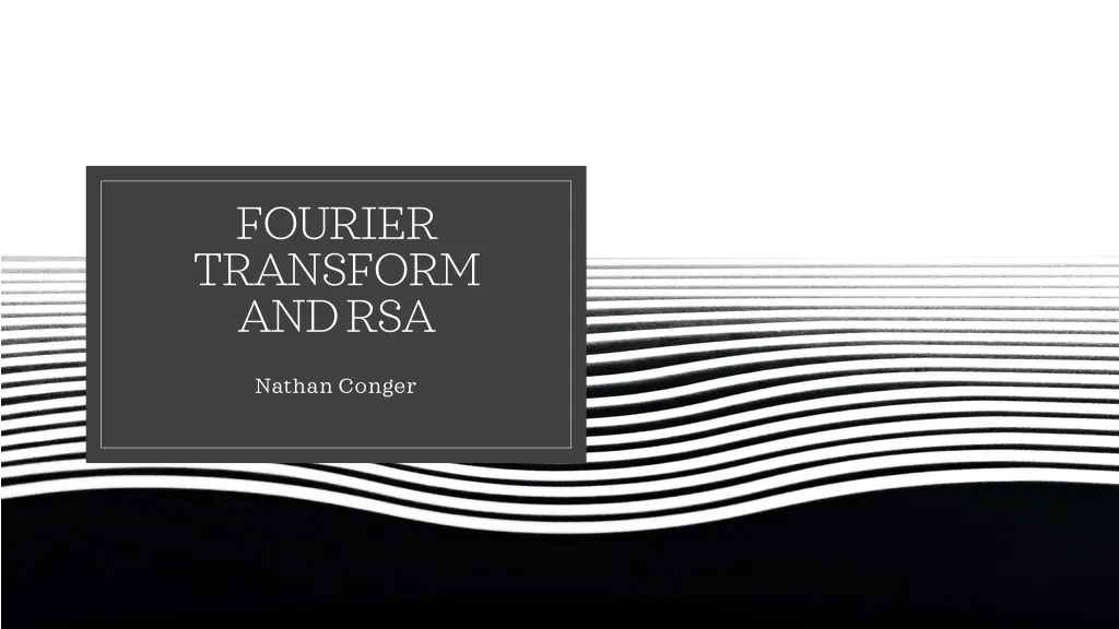 fourier transform and rsa