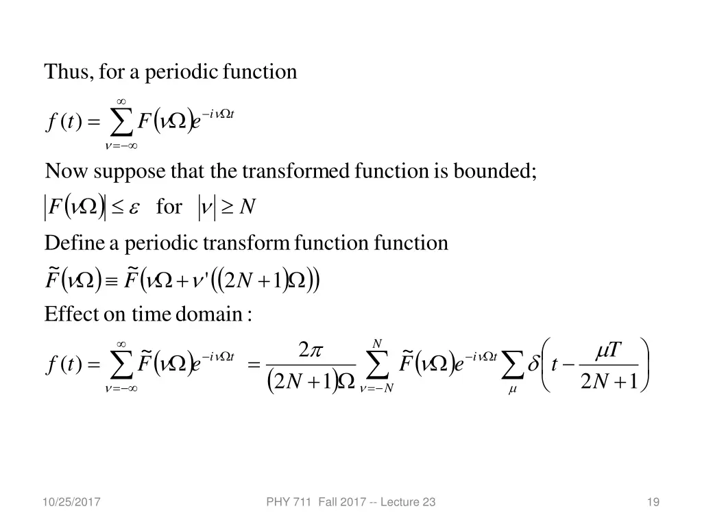 periodic a for thus