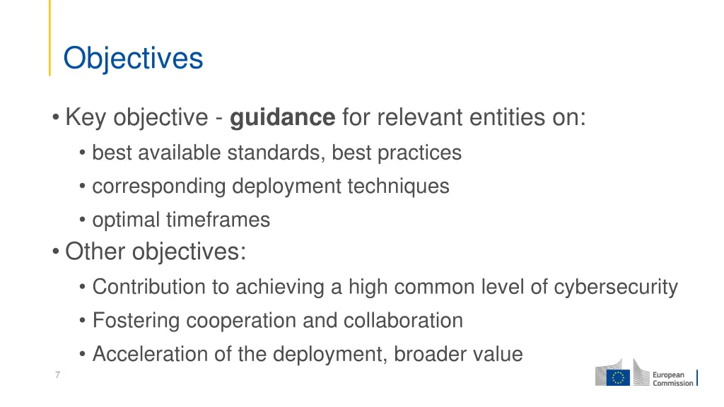 objectives