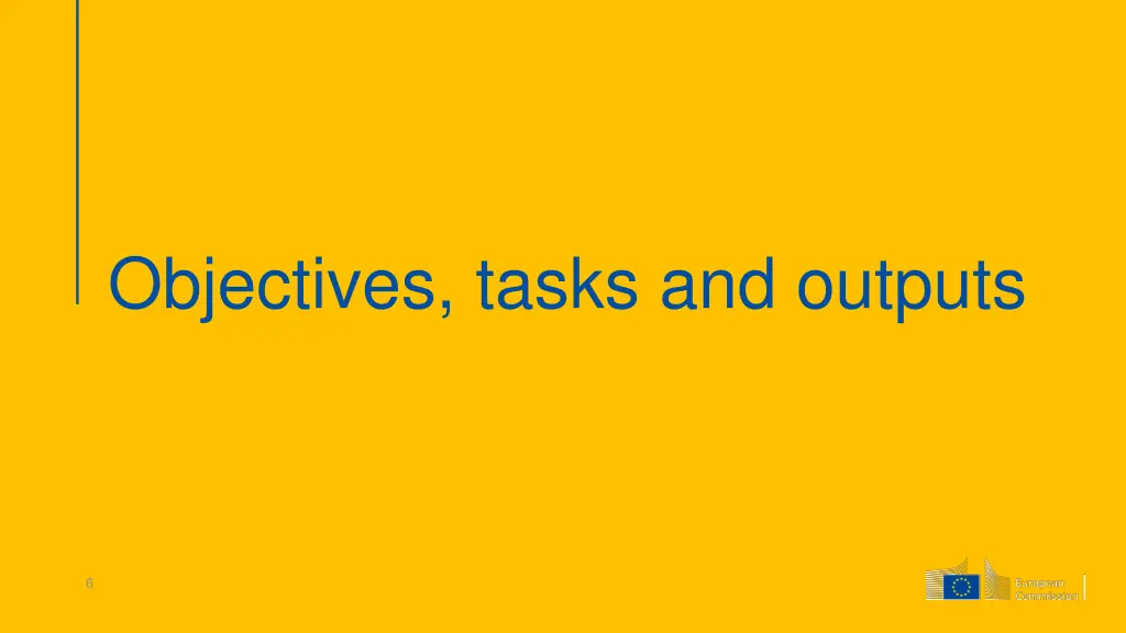 objectives tasks and outputs