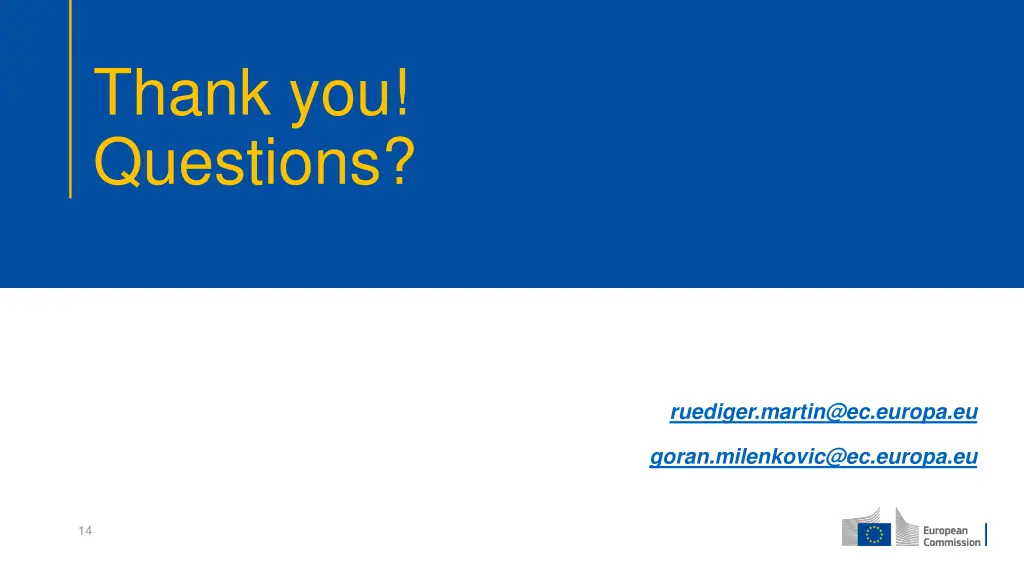thank you questions