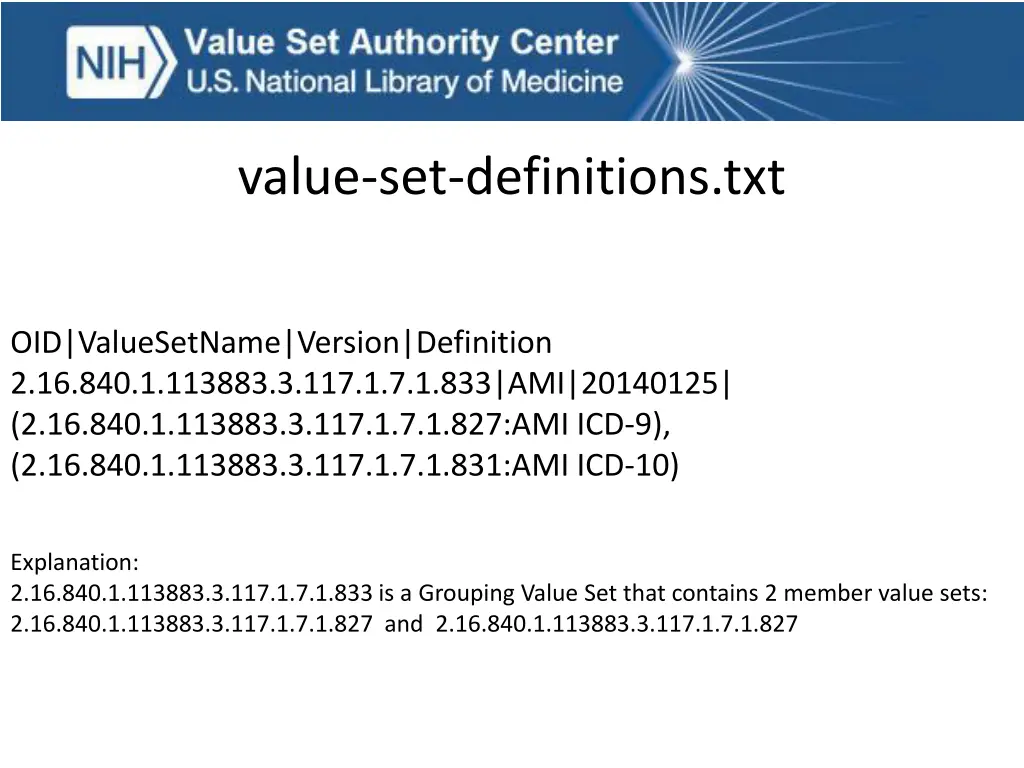 value set definitions txt