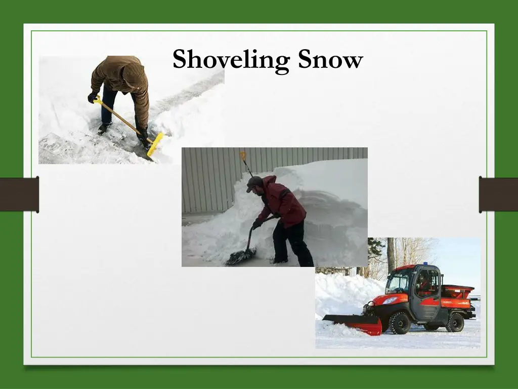 shoveling snow