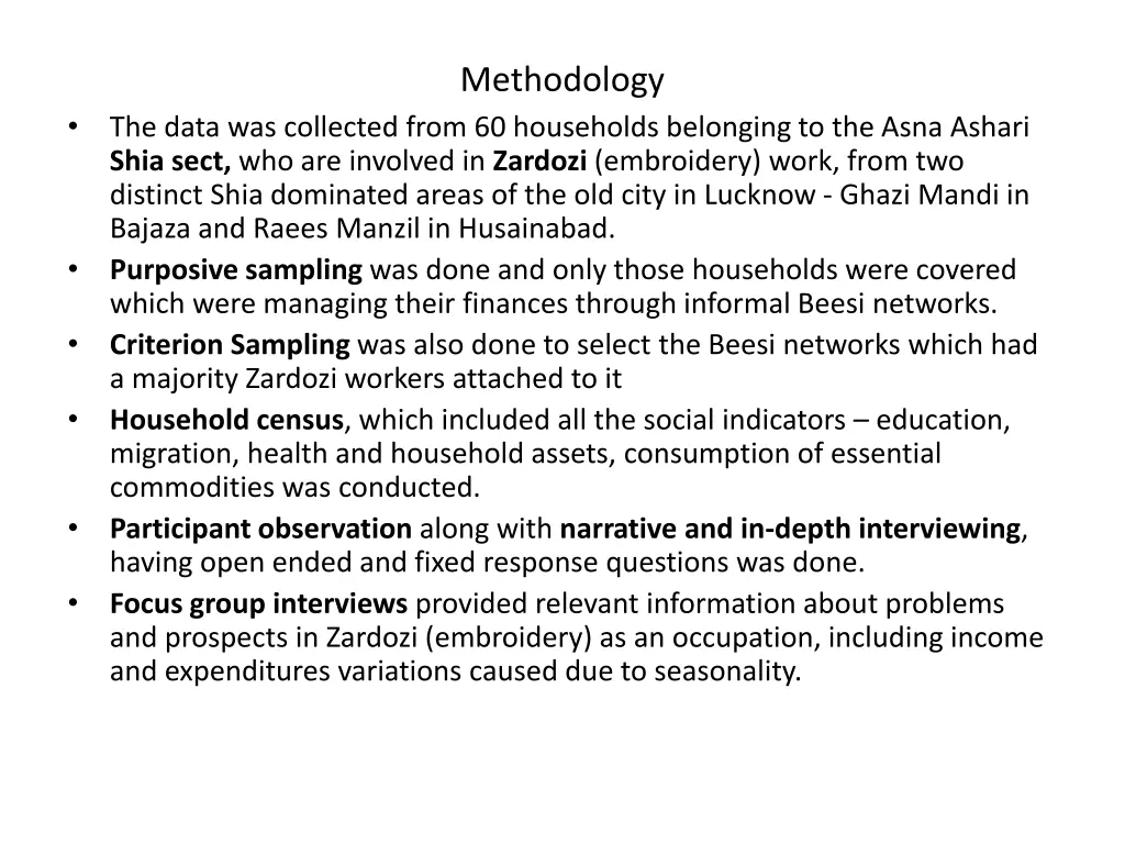 methodology