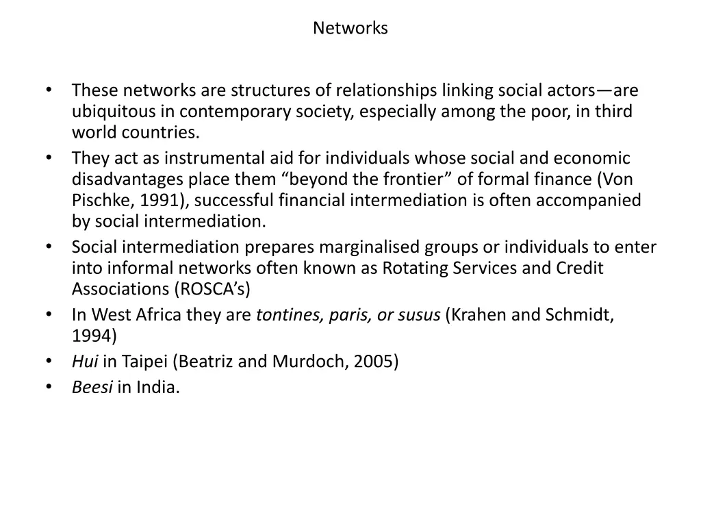 networks