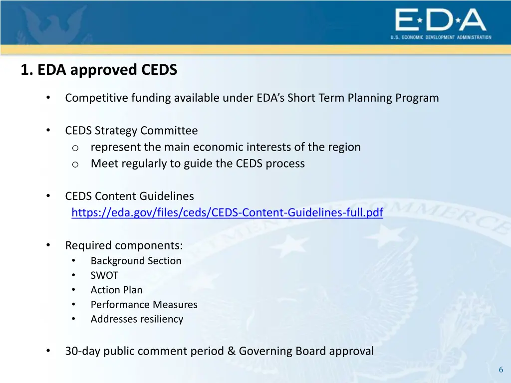 1 eda approved ceds