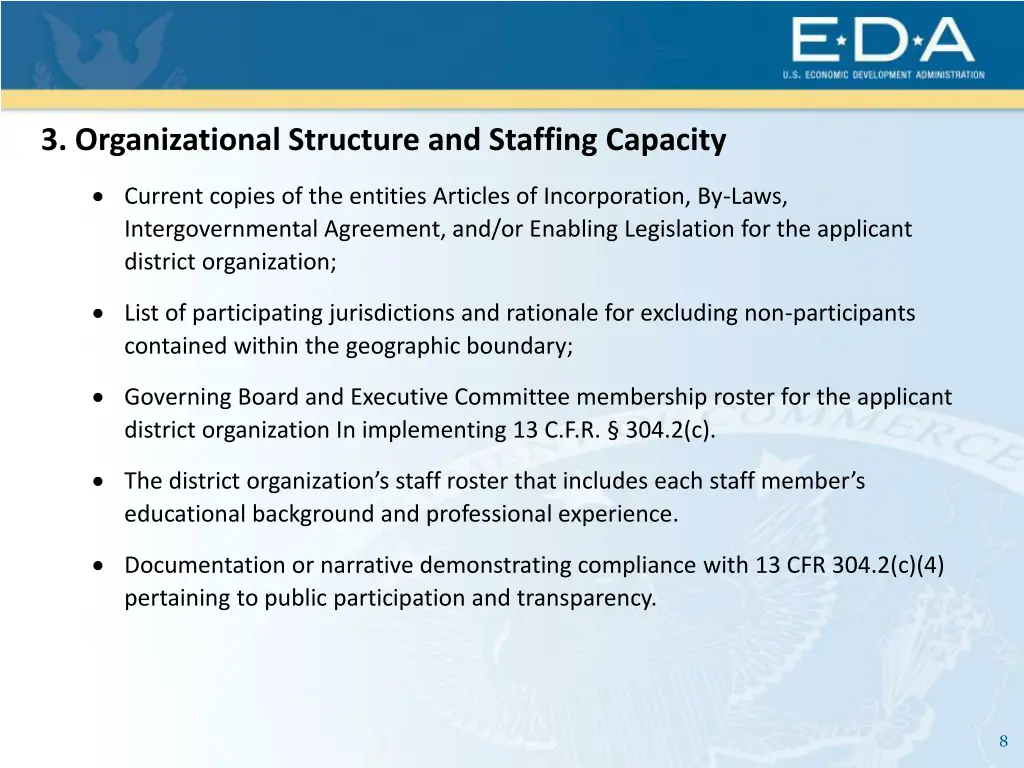 3 organizational structure and staffing capacity