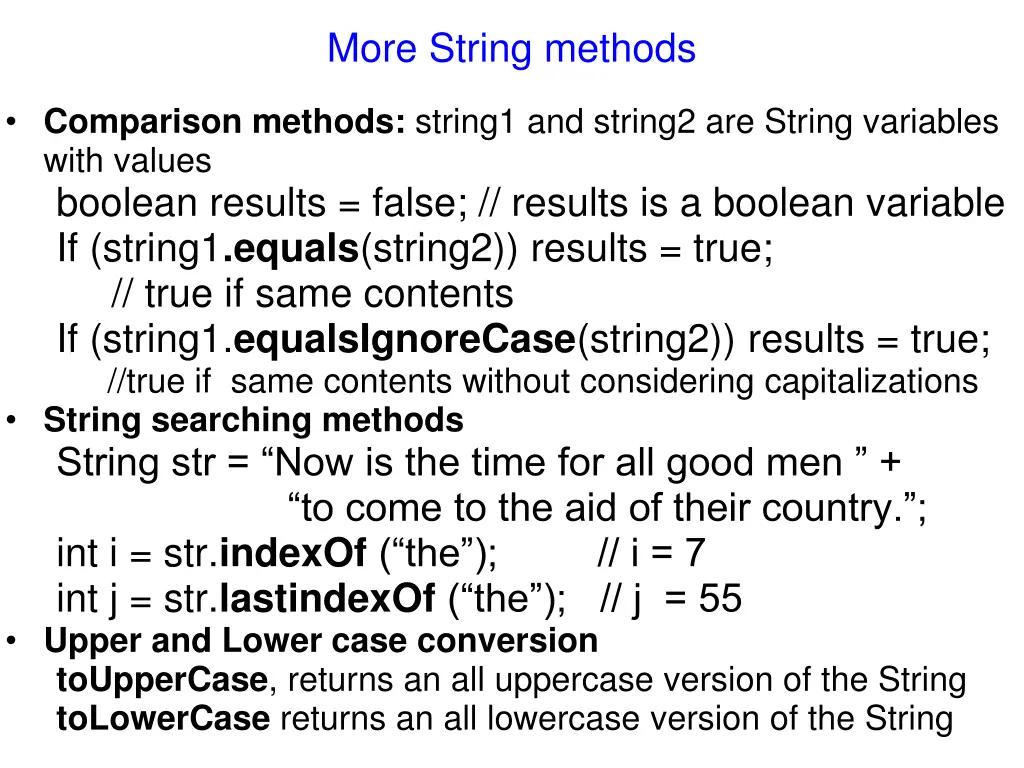 more string methods