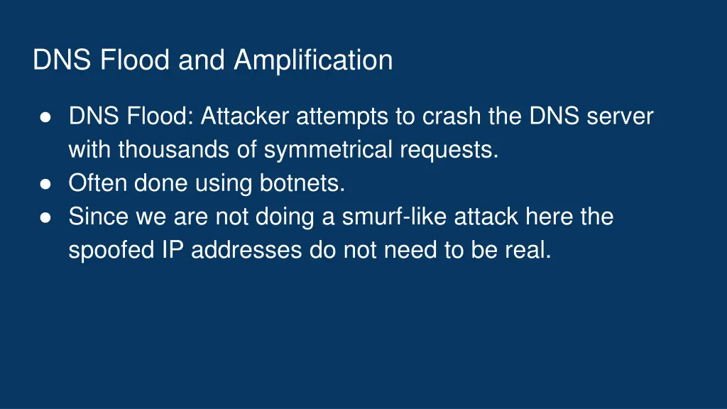 dns flood and amplification 1