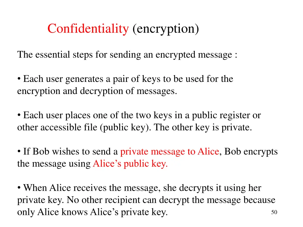confidentiality encryption