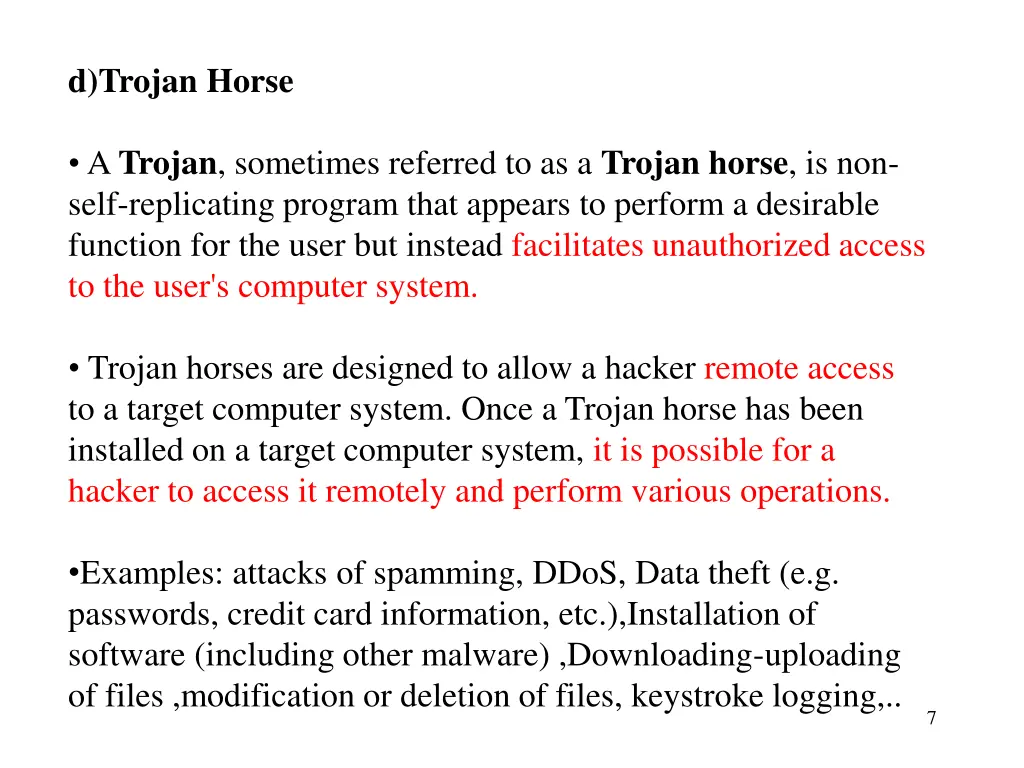 d trojan horse