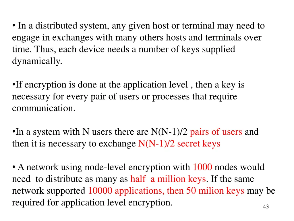 in a distributed system any given host