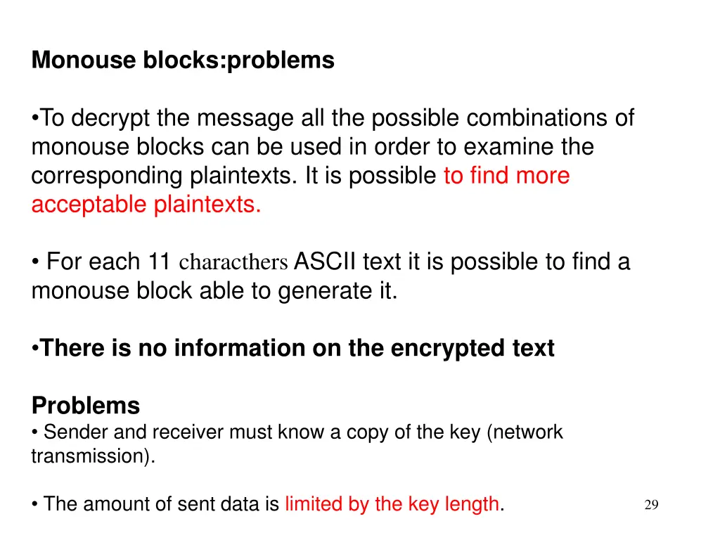 monouse blocks problems