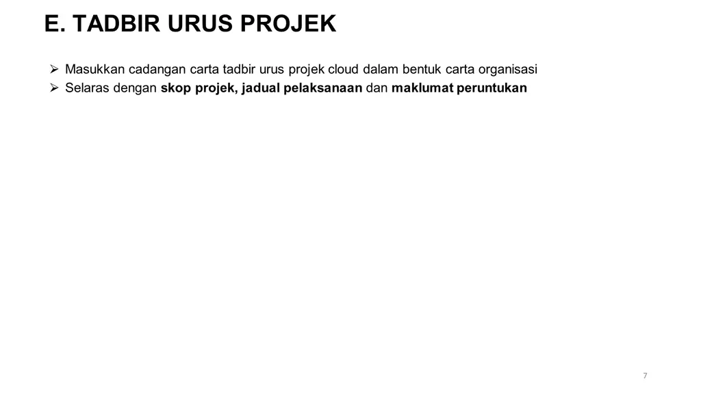 e tadbir urus projek