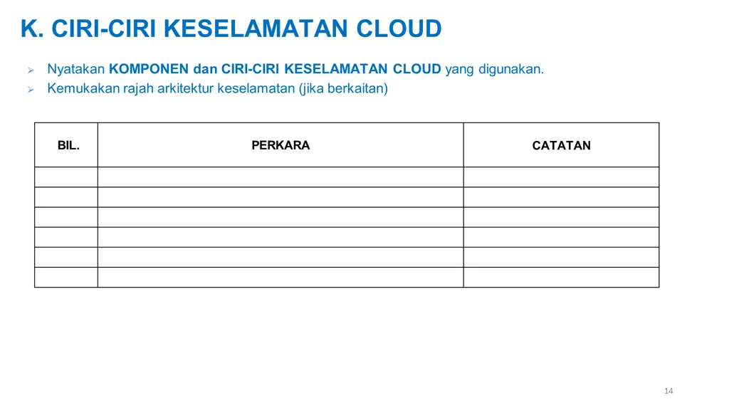 k ciri ciri keselamatan cloud