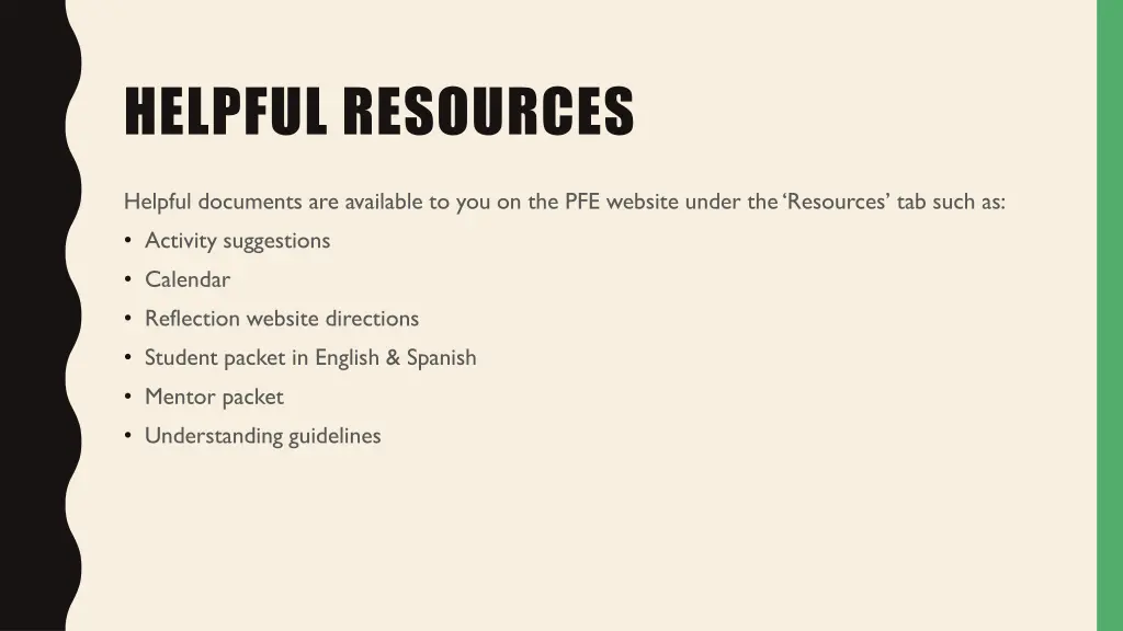 helpful resources