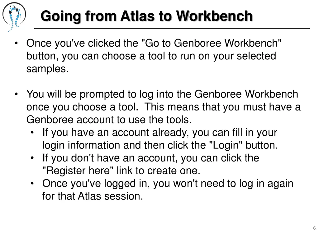 going from atlas to workbench