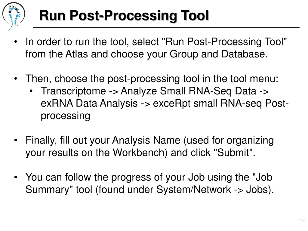run post processing tool 1