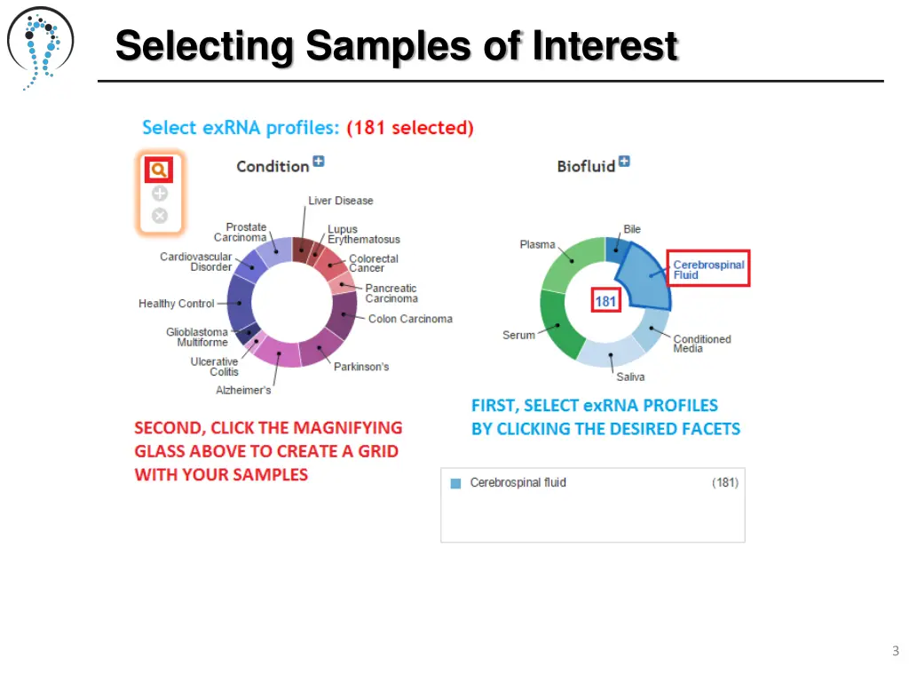 selecting samples of interest 1