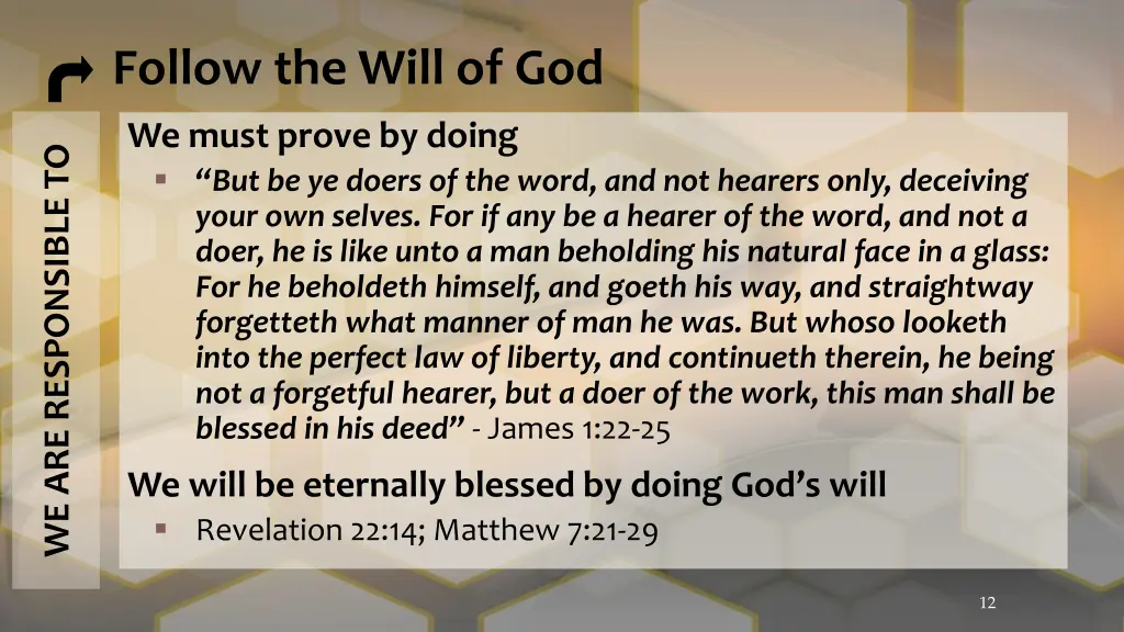 follow the will of god