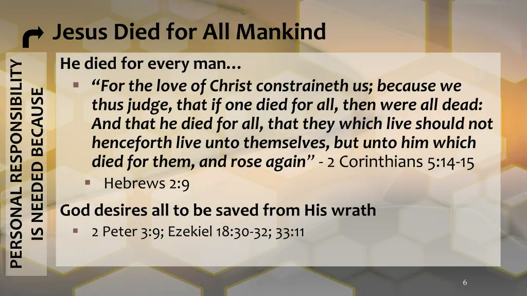 jesus died for all mankind