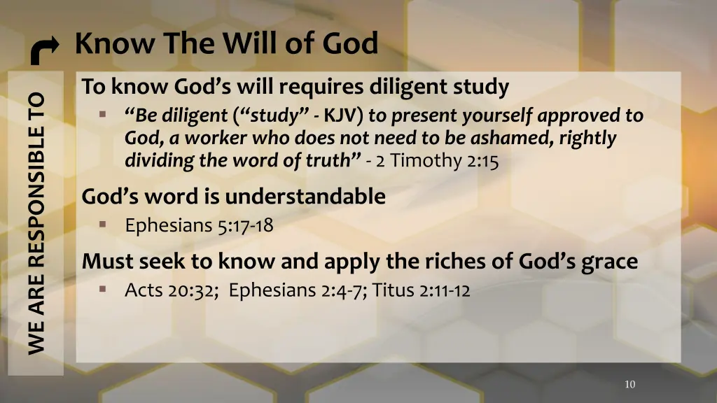 know the will of god