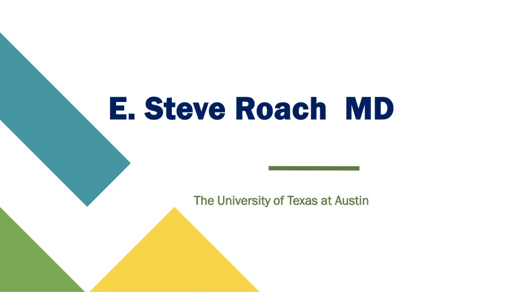 e steve roach md e steve roach md