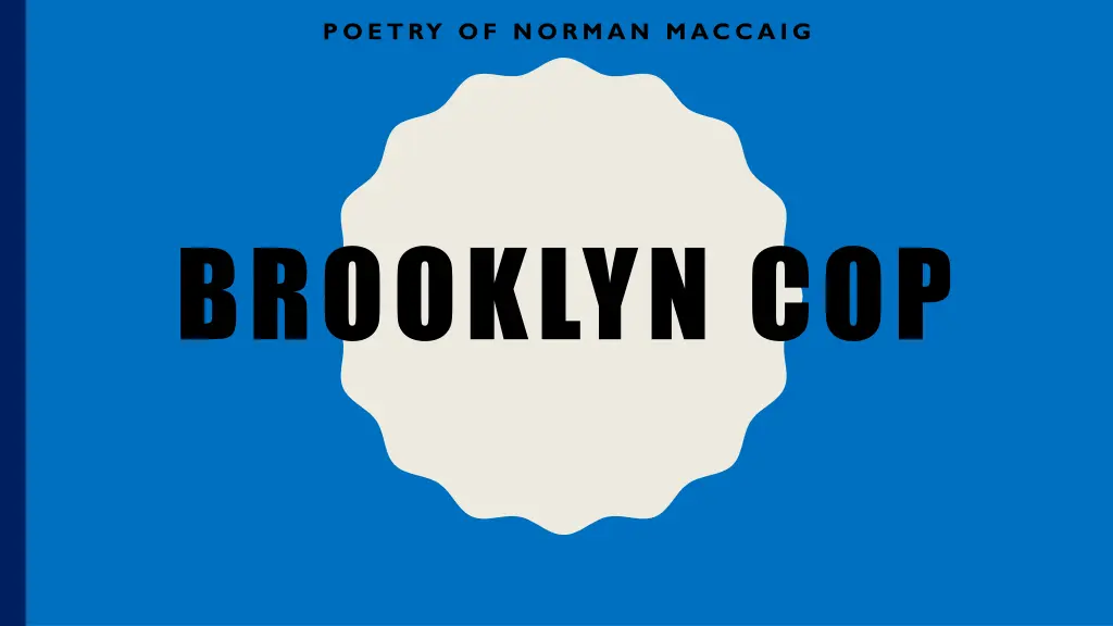 poetry of norman maccaig
