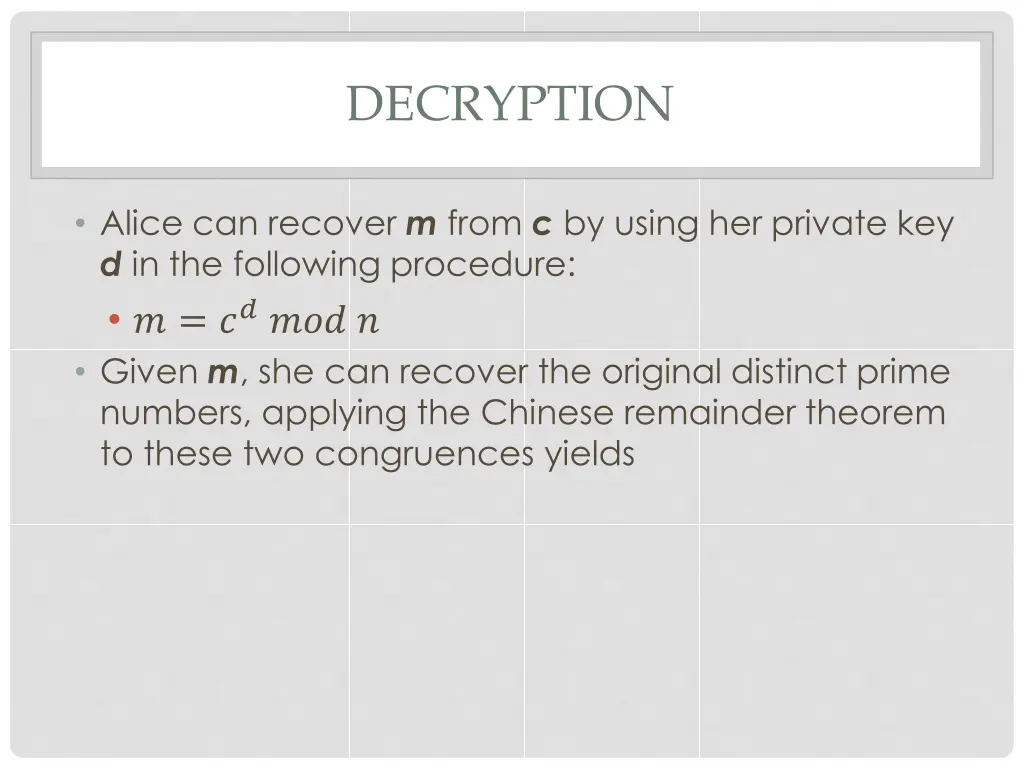 decryption