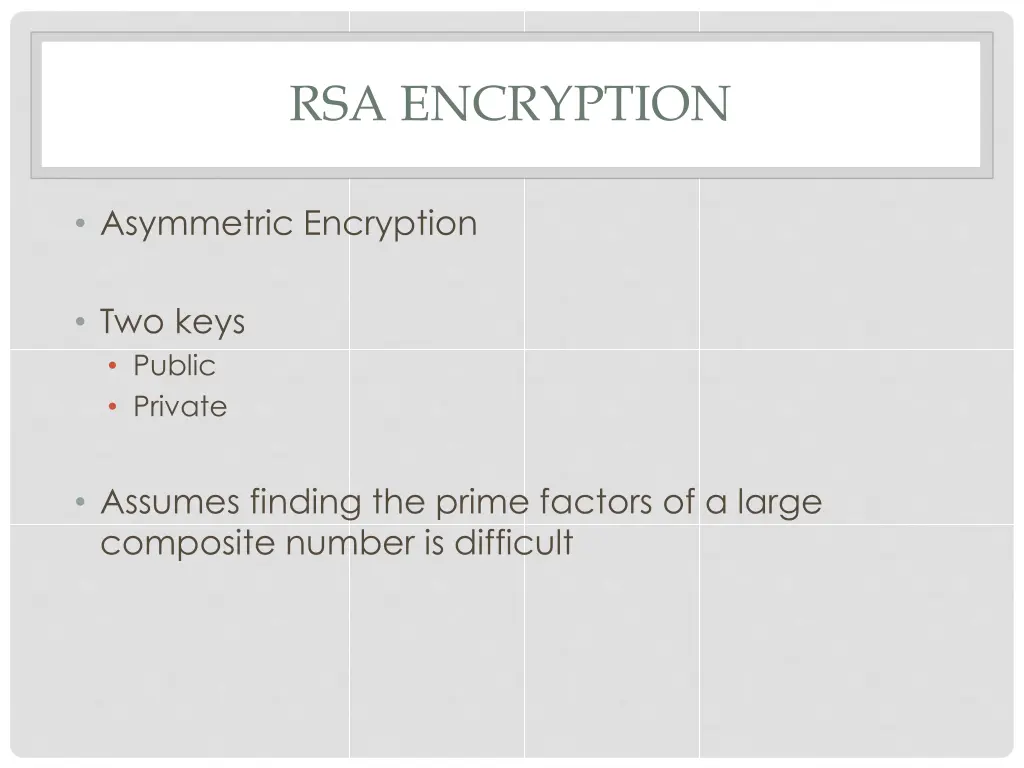 rsa encryption