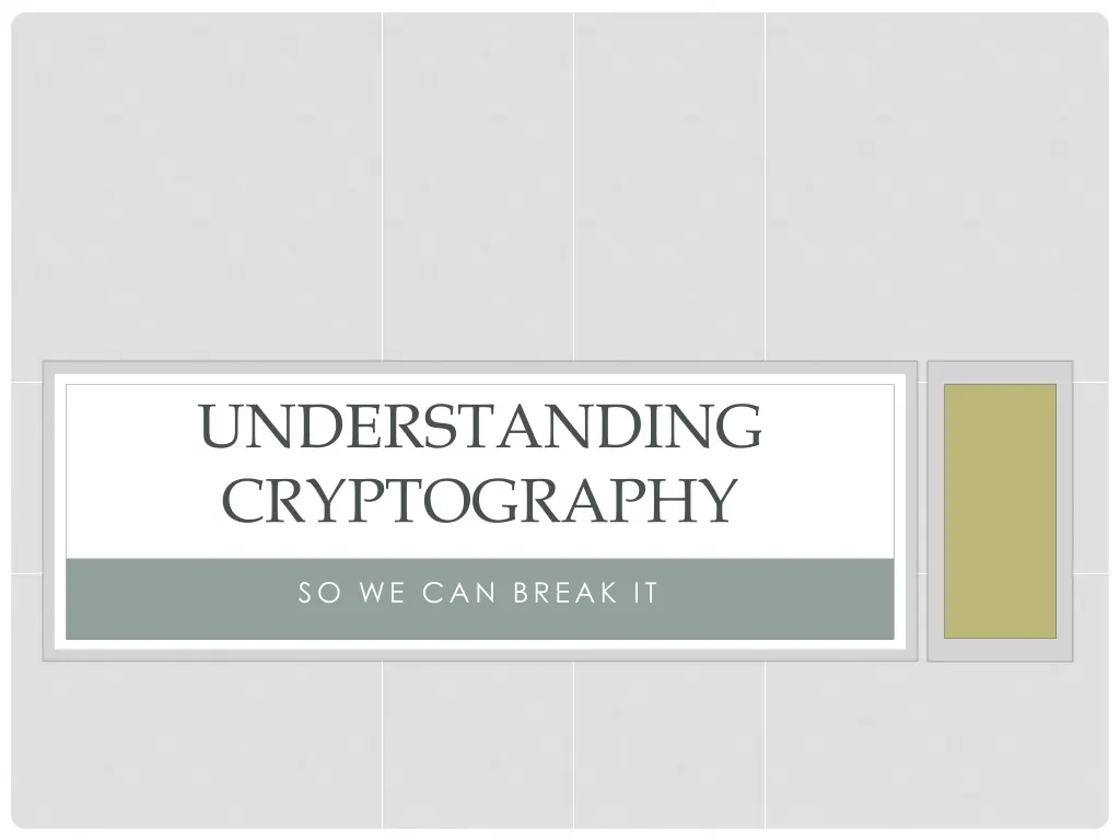 understanding cryptography