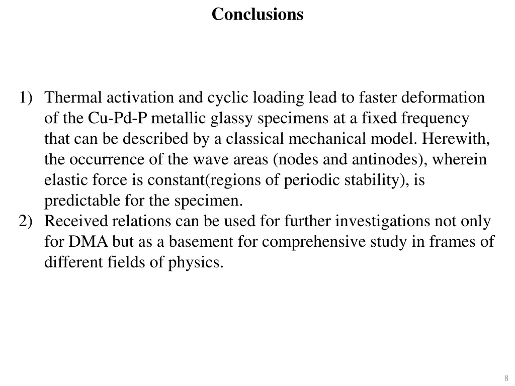 conclusions
