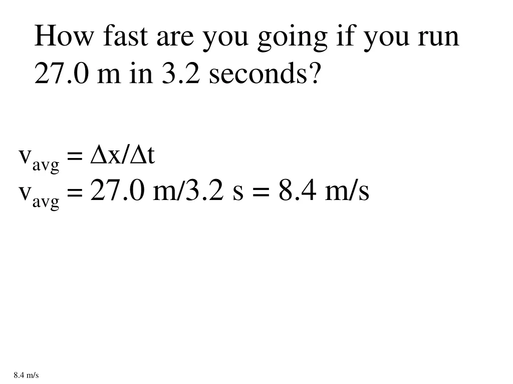 how fast are you going 1