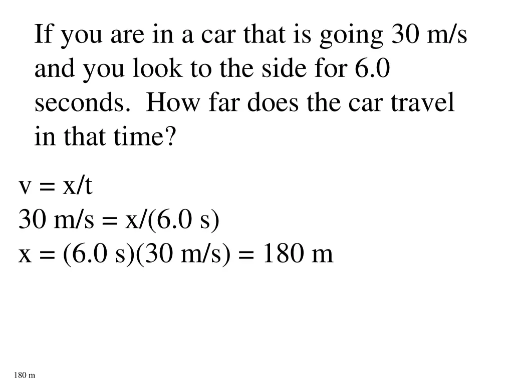 if you are in a car that is going