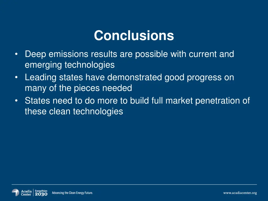 conclusions