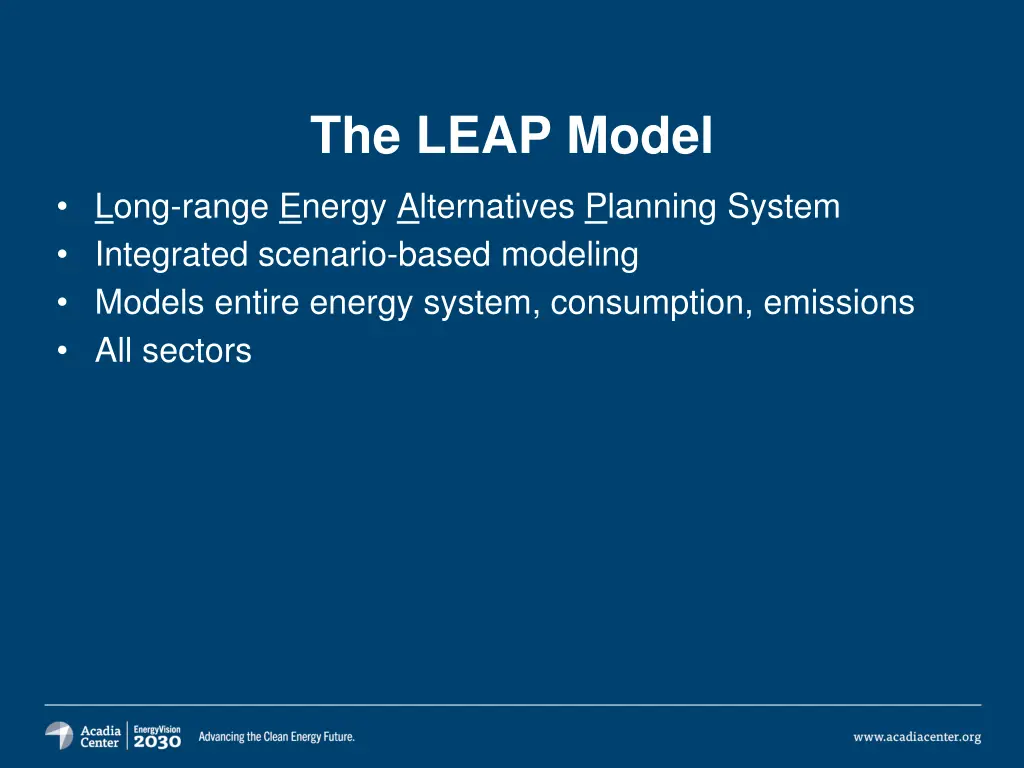 the leap model