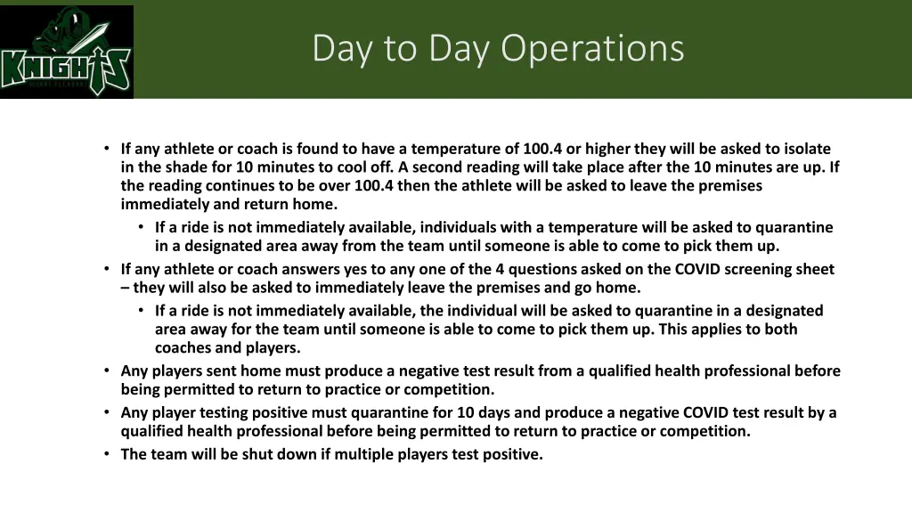 day to day operations 1
