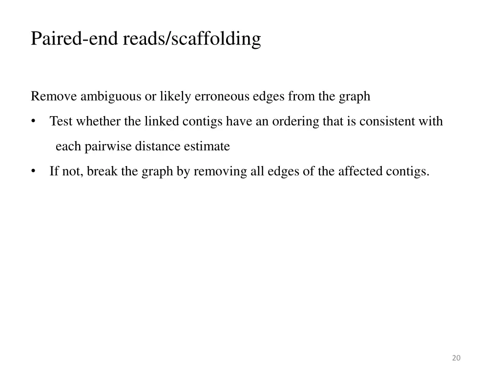 paired end reads scaffolding