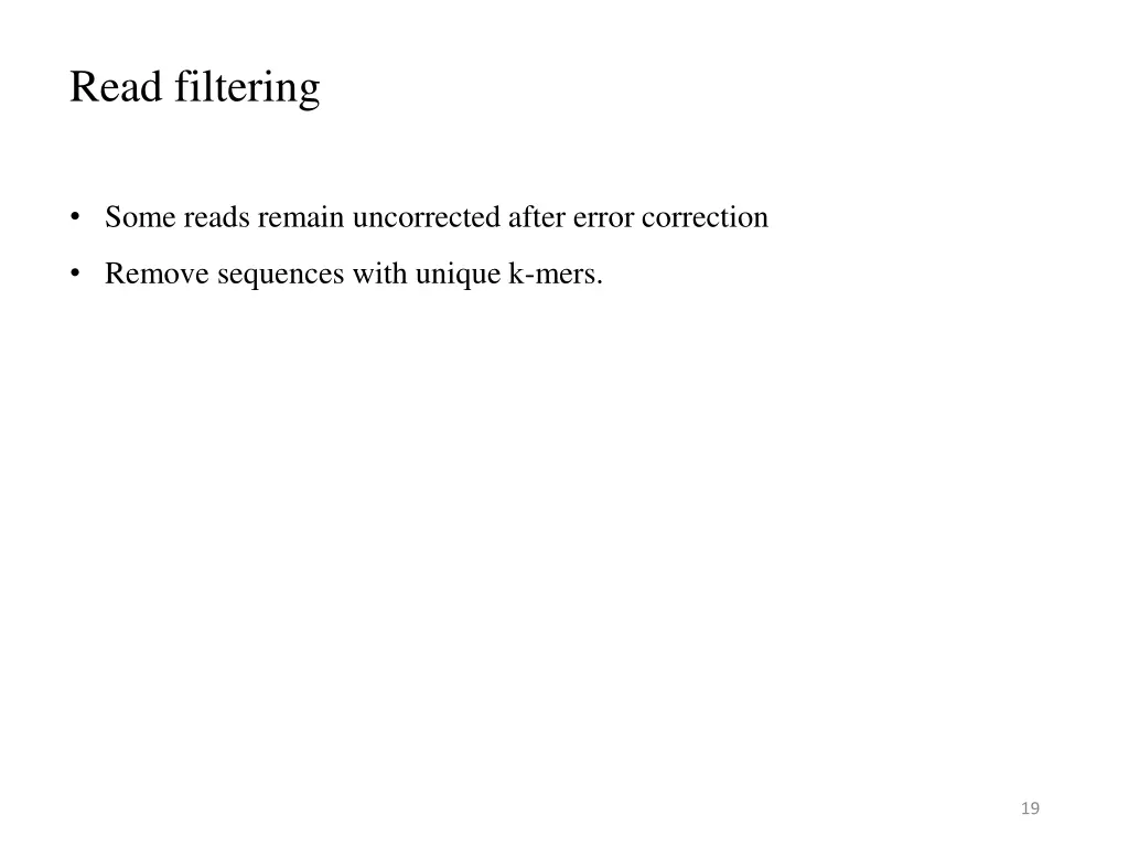 read filtering